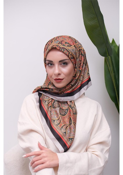 Renkli Karma Desen Dijital Soft Eşarp