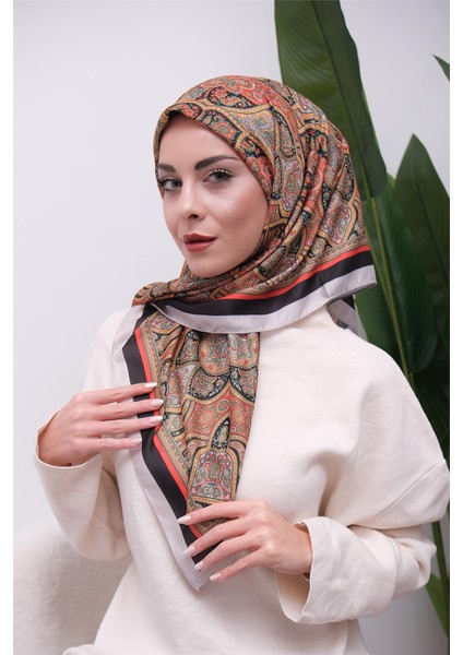 Renkli Karma Desen Dijital Soft Eşarp