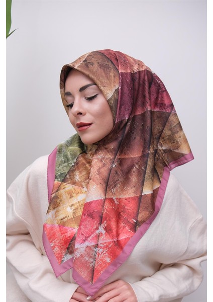 Renkli Karma Desen Dijital Soft Eşarp modelleri