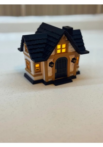 Model Ev Minyatür LED Işıklı Ev 10CM