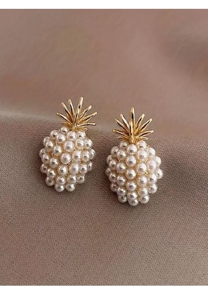 Incili Ananas Küpe modelleri