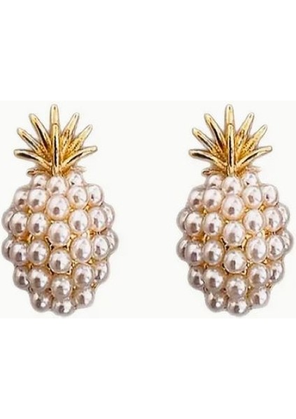 Incili Ananas Küpe
