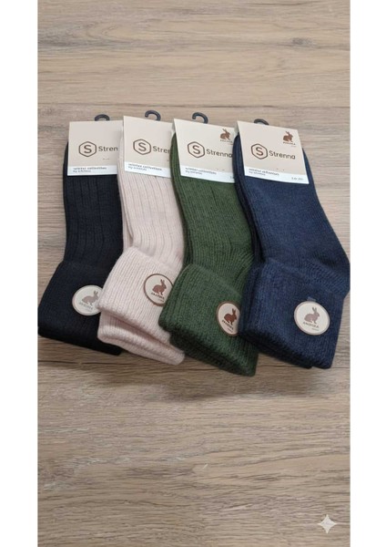 Angora Ortaboy Çorap (4 Farklı Renk)