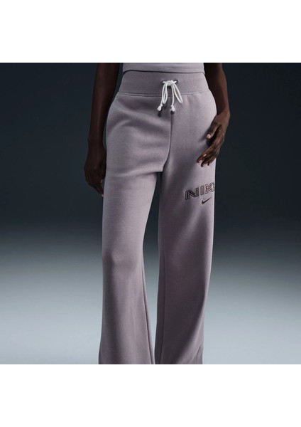 Phoenix Fleece Hr Logo Pant Wide Kadın Eşofman Altı - Polarlı Yüksek Belli Geniş Paça - FV7684-634 modelleri