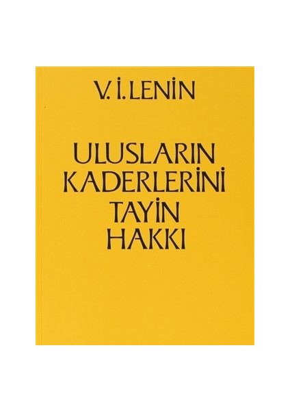 Ulusların Kaderlerini Tayin Hakkı