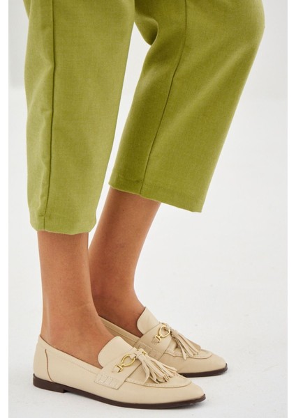 Beli Lastikli Rahat Kalıp Kumaş Pantolon