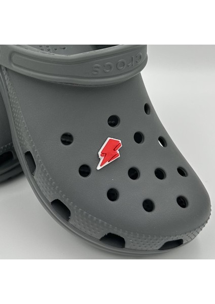 Terlik Süsü ve Aksesuarı , Çanta Süsü – Renkli Jibbitz 3D Kabartmalı Şimşek Görselli Figür Aksesuarı fiyatları