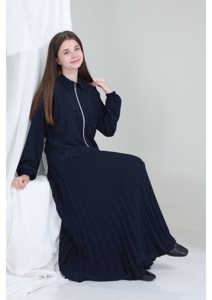 Elira Kız Çocuk Takım Lacivert