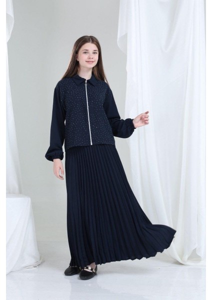 Elira Kız Çocuk Takım Lacivert modelleri