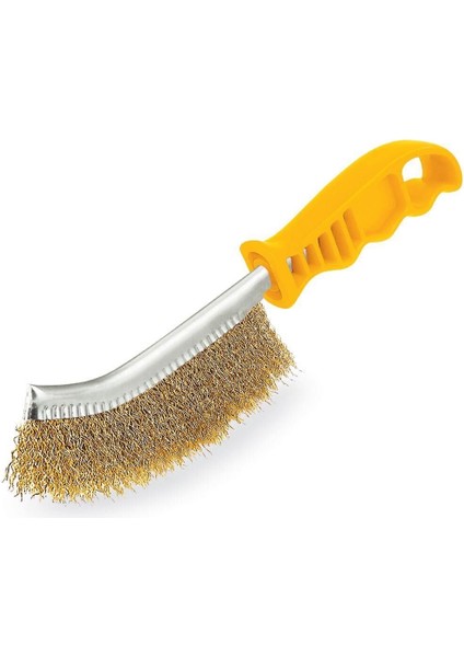 Sgs 757 Eğri Saplı Tel Fırça Plastik Saplı