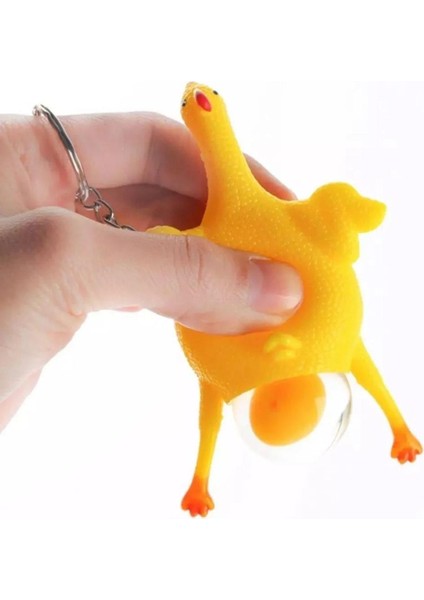 Yumurtlayan Eğlenceli Tavuk Anahtarlık