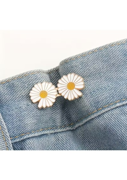 Papatya Bel Daraltma Aparatı Klipsler Pantolon Beli Daraltma Broş