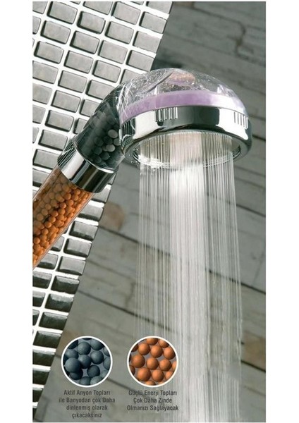 Su Tasarruflu ve Arıtmalı Doğal Taşlı Banyo El Duş Başlığı fiyatları