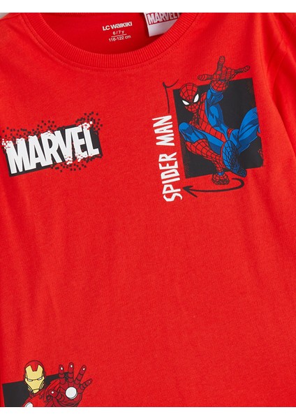 Yeni Sezon Bisiklet Yaka Spider-Man Baskılı Uzun Kollu Erkek Çocuk Tişört modelleri