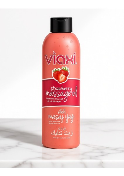 Viaxi Çilek Aromalı Masaj Yağı 177ML