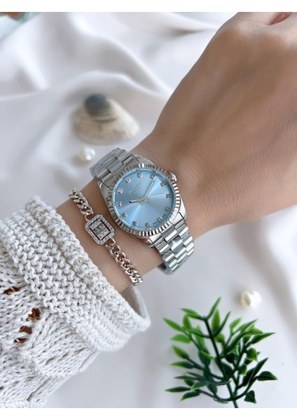 Çelik Kordonlu 3 Atm Suya Dayanıklı Kadın Kol Saati VS.BLKT.0643 fiyatları