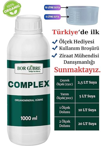 ml Organomineral Gübre Yeşil Aksamı Geliştir, Ürün Kalitesi ve Verimi Arttırır. fiyatları