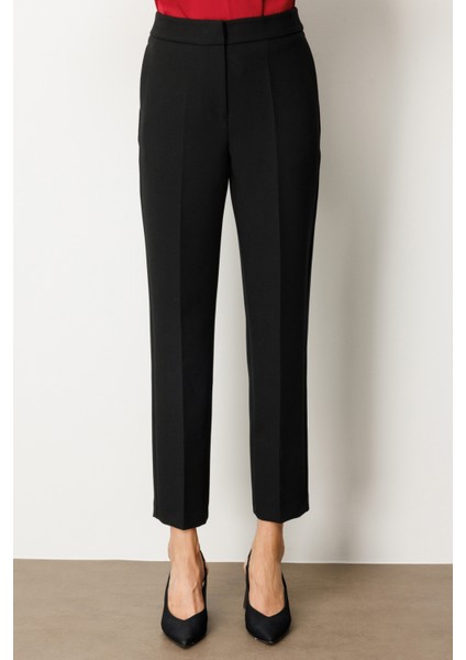 Kadın Boru Paça Yan Cepli Pantolon 5023 Siyah fiyatları