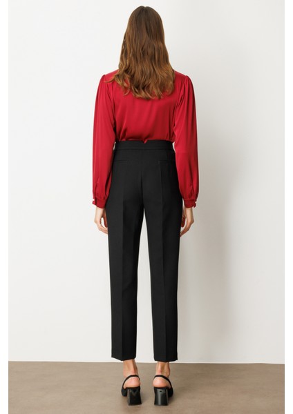 Kadın Boru Paça Yan Cepli Pantolon 5023 Siyah fırsatları