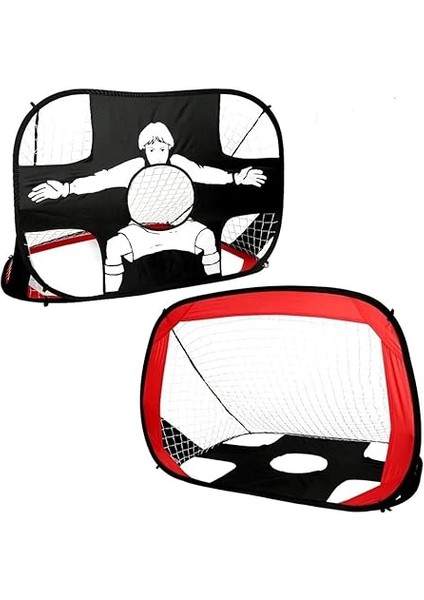 Çok Fonksiyonlu 2'si 1 Arada Mini Futbol Eğitim Kalesi Hem Açık Hem Kapalı Futbol Antreman Ka Siyah modelleri