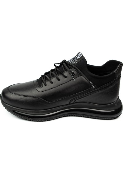 5017 Siyah Deri Erkek Günlük Ayakkabı modelleri