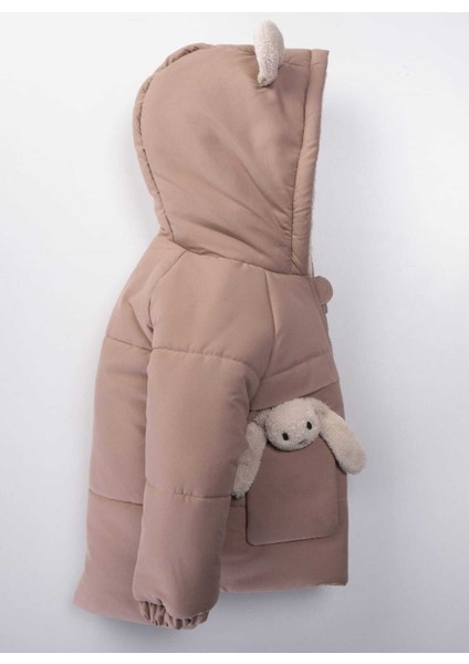 Su ve Rüzgar Geçiemez Kapüşonlu Şişme Peluş Kışlık Kız Çocuk Mont 2-6 Yaş 50327 modelleri