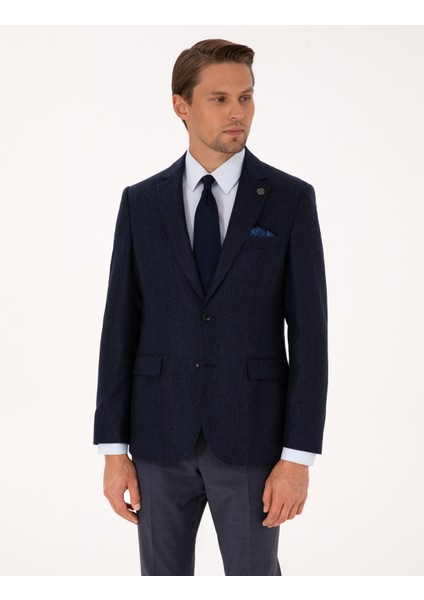 Erkek Lacivert Slim Fit Ceket 50311205-VR033 modelleri