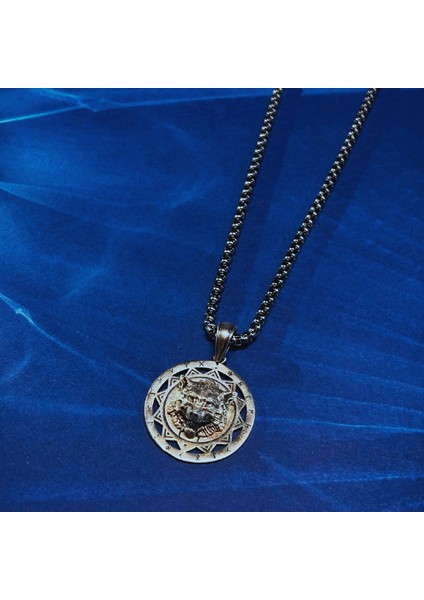 Kurt Figürlü El Işçiliği 925 Ayar Gümüş Erkek Kolye fiyatları