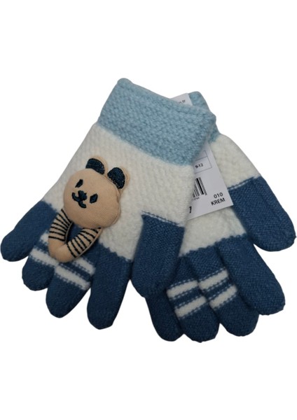 Spteks Kitti 3-6 Yaş Erkek Krem Renk Anaokulu Maskot Figürlü Kışlık Örme Eldiven fırsatları