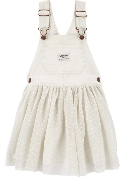 Kız Bebek Etekli Salopet