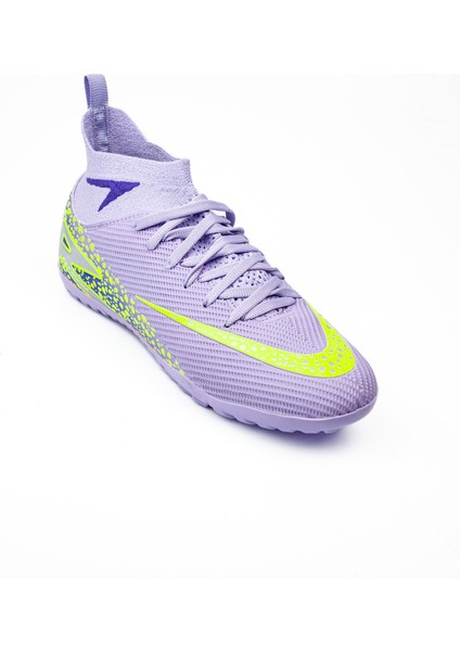 610 Lila Çoraplı Çocuk Halı Saha Ayakkabısı (36-40)