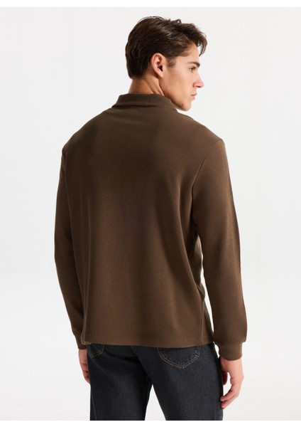 Dik Yaka Haki Erkek Sweatshırt 261 Lcm 241039 Desona Haki indirimleri