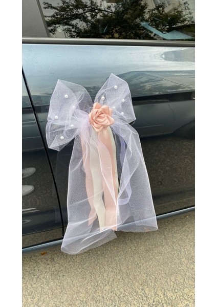 Tekli Pembe Solmayan Gül Gelin Araba Süsü, Konvoy Süsü, Bohça Süsü, Düğün Arabası Süsü