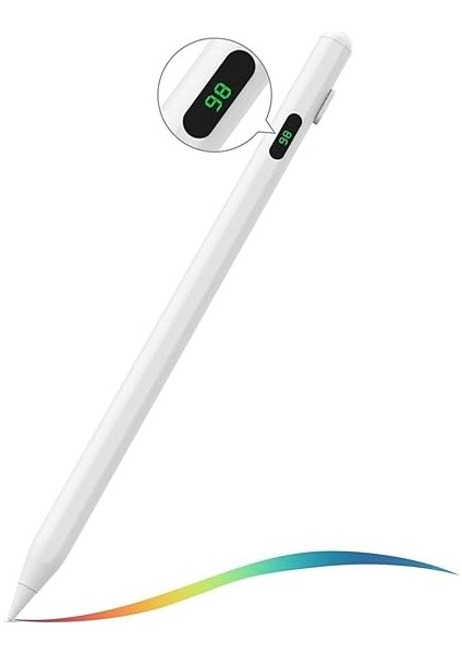 ZR61 Ios/android/windows Dokunmatik Ekran Için Pil Göstergeli, Magnetik, 2 Yedek Uçlu ve Type C Şarj Kablolu Stylus Dokunmatik Kalem fiyatları