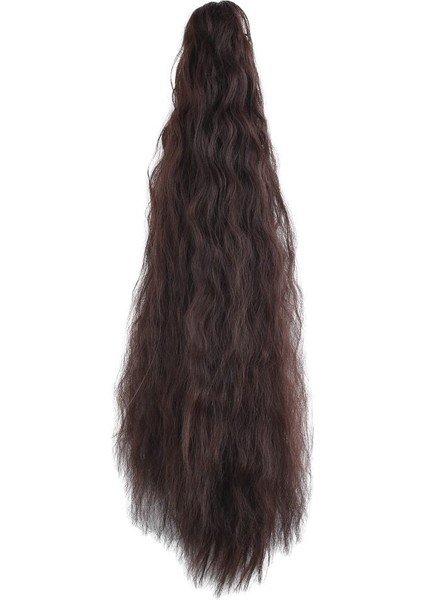 Tokalı Kabarık Dalgalı At Kuyruğu / Koyu Kahve modelleri