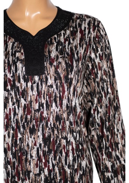 Hesna Kadın Minel Battal Beden Kuplu Boydan Siyah Elbise Desen 30 modelleri