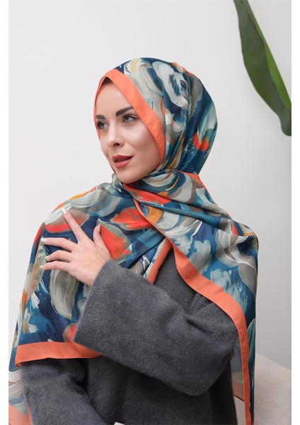 Floral Akrilik Desenli Dijital Soft Şal modelleri