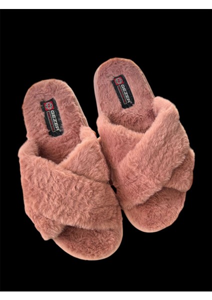 Kadin Ev Terlik Kişlik Ev Terlik Tüylü Peluş Kadin Terlik Ev Botu Panduf