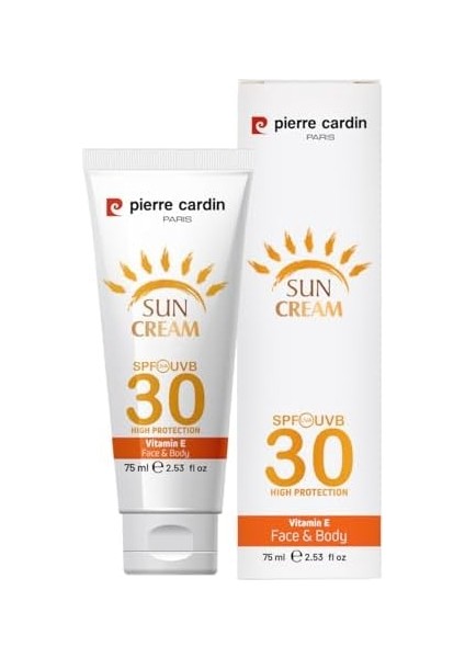 Pierre Cardin Spf 30 Leke Karşıtı Yüksek Koruyucu Yüz Güneş Kremi 75 ml Normal ve Kuru Ciltler Için