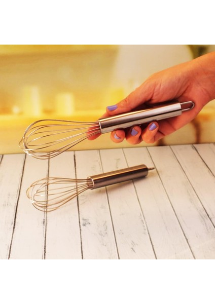 2&apos;li Paslanmaz Çelik Yumurta Çırpıcısı, Çelik Kek Çırpıcısı
