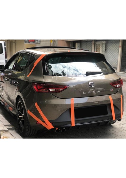 Seat Leon Mk3 Fr-Style 2013-2016 Uyumlu Difüzör (Plastik) Parlak Siyah modelleri