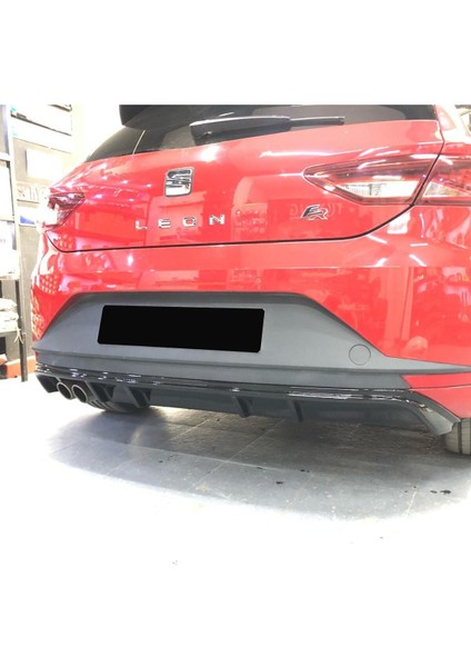 Seat Leon Mk3 Fr-Style 2013-2016 Uyumlu Difüzör (Plastik) Parlak Siyah