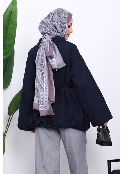 Lacivert Pileli Astarlı Gabardin Ceket fırsatları