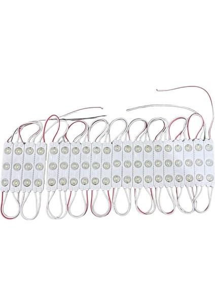 Adet 1.5W 12V Mercekli Modül LED (Beyaz)