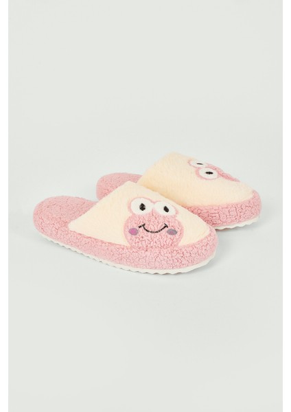 Pembe Kurbağa Ev Terliği