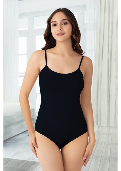 Siyah Ayarlanabilir Askı Çtçıtlı Body