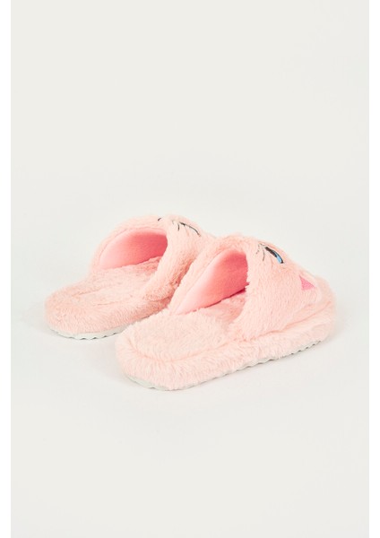 Pembe Kedili Ev Terliği modelleri