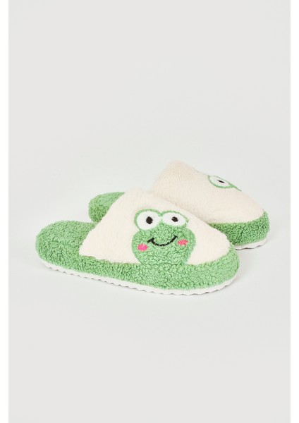 Yeşil Kurbağa Ev Terliği