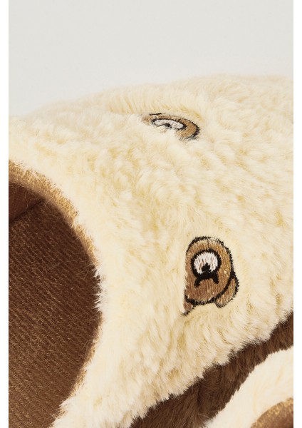 Kahve Ayıcıklı Kapalı Ev Terliği modelleri