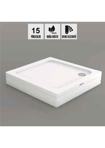 Frodi Düz Zemin Kare Duş Teknesi, Panelli fiyatları